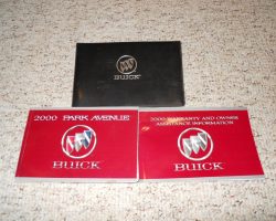 2000 Buick Park Avenue Owner's Manual Set