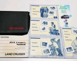 2000 Toyota Land Cruiser Owner's Manual Set