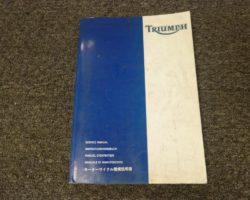2000 Triumph Legend TT Shop Service Repair Manual