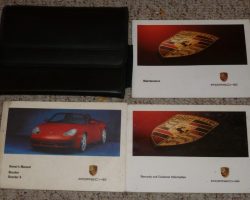 2001 Porsche Boxster & Boxster S Owner's Manual Set