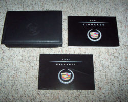 2001 Cadillac Eldorado Owner's Manual Set
