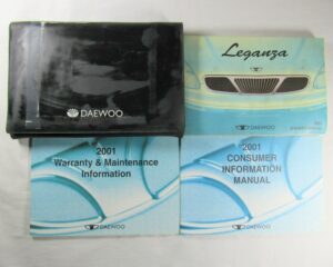 2001 Daewoo Leganza Owner's Manual Set