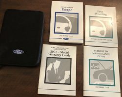 2001 Ford Escape Owner's Manual Set