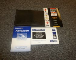 2001 Subaru Forester Owner's Manual Set