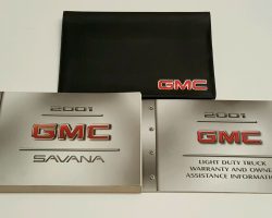2001 GMC Savana Owner's Manual Set