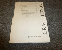 2001 Honda CR-V Owner's Manual Set