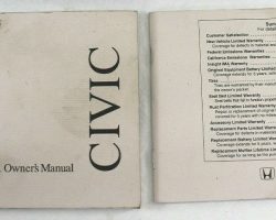 2001 Honda Civic Sedan Owner's Manual Set