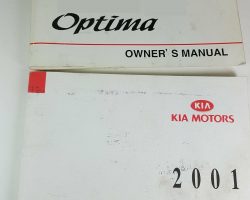 2001 Kia Optima Owner's Manual Set