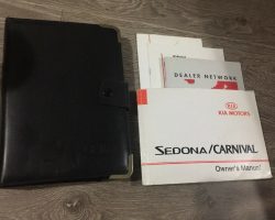 2001 Kia Sedona Owner's Manual Set