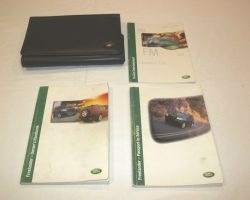 2001 Land Rover Freelander Owner's Operator Manual User Guide Set