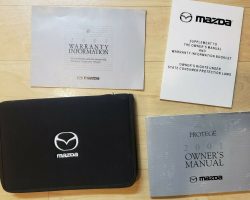 2001 Mazda Protege Owner's Manual Set