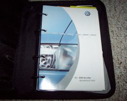 2001 Volkswagen Eurovan Owner's Manual Set