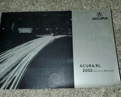 2002 Acura RL Owner's Manual