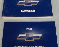 2002 Chevrolet Cavalier Owner's Manual Set