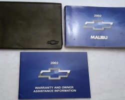 2002 Chevrolet Malibu Owner's Manual Set