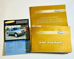 2002 Chevrolet S-10 Owner's Manual Set