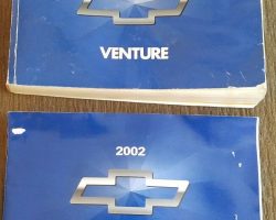 2002 Chevrolet Venture Owner's Manual Set