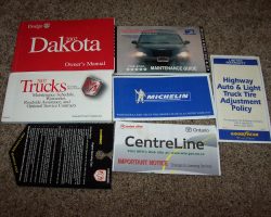 2002 Dodge Dakota Owner's Operator Manual User Guide Set