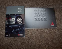 2002 Mitsubishi Eclipse & Eclipse Sypder Owner's Manual Set