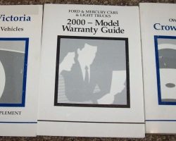 2002 Ford Crown Victoria Owner's Manual Set