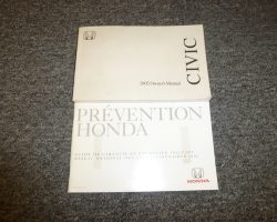 2002 Honda Civic Sedan Owner's Manual Set