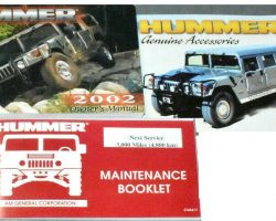2002 Hummer H1 Owner's Manual Set