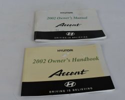 2002 Hyundai Accent Owner's Manual Set