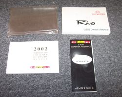 2002 Kia Rio Owner's Manual Set