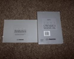 2002 Mazda MPV Owner's Manual Set
