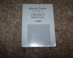 2002 Mazda Truck Owner's Manual