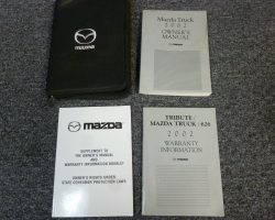 2002 Mazda Truck Owner's Manual Set