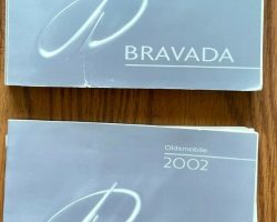 2002 Oldsmobile Bravada Owner's Manual Set