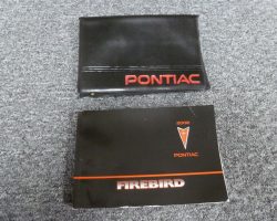 2002 Pontiac Firebird & Trans Am Owner's Manual Set