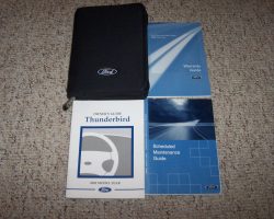 2002 Ford Thunderbird Owner's Manual Set