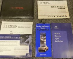 2002 Toyota Tundra Owner's Manual Set