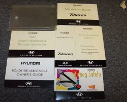 2003 Hyundai Tiburon Owner's Manual Set
