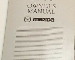 2003 Mazda Truck Owner's Manual