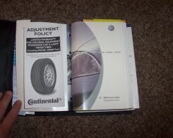 2003 Volkswagen Passat Sedan Owner's Manual Set