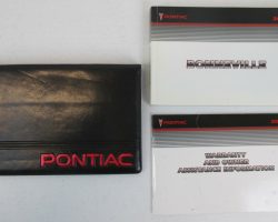 2003 Pontiac Bonneville Owner's Manual Set