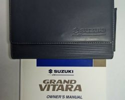 2003 Suzuki Grand Vitara Owner's Manual Set