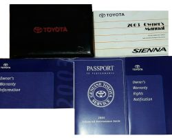 2003 Toyota Sienna Owner's Manual Set