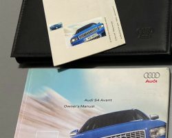 2004 Audi S4 Avant Owner's Manual Set