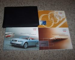 2004 Audi S4 Cabriolet Owner's Manual Set