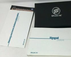2004 Buick Regal Owner's Manual Set