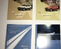 2004 Ford Escape Owner's Manual Set
