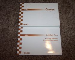 2004 GMC Canyon Owner's Manual Set