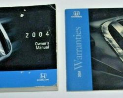 2004 Honda Accord Coupe Owner's Manual Set
