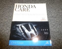 2004 Honda Civic Coupe Owner's Manual Set