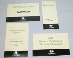 2004 Hyundai Tiburon Owner's Manual Set