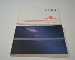 2004 Kia Rio Owner's Manual Set